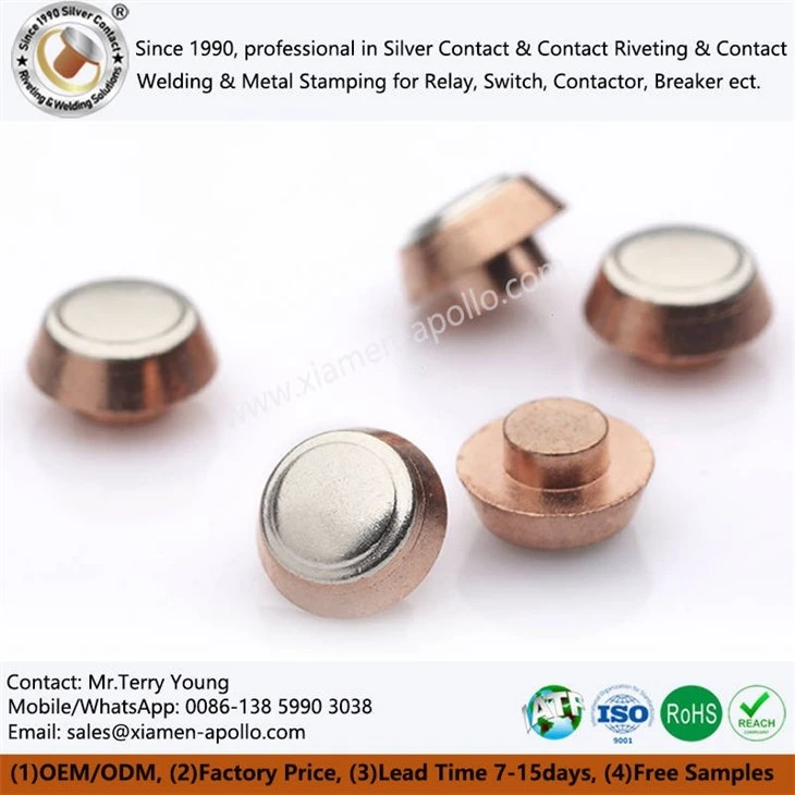 Mushroom Shape Silver Contacts Mushroom Shape Silver Contacts