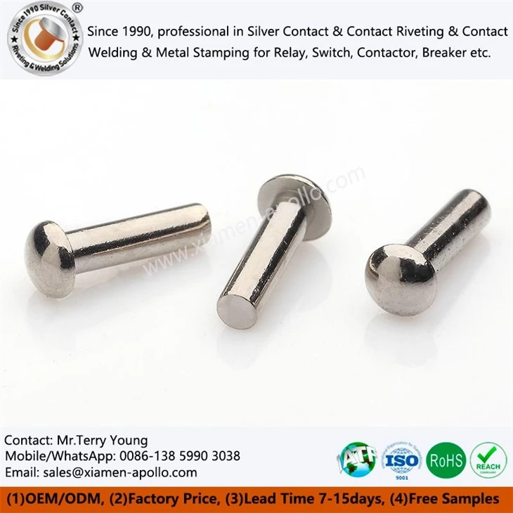 Copper Electrical Contacts with Nickel Plating Copper Electrical Contacts with Nickel Plating