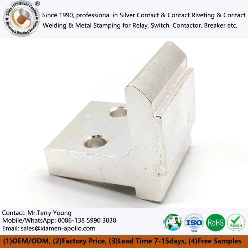 Silver Tip Brazing Copper CNC for Train Electrical Switch Silver Tip Brazing Copper CNC for Train Electrical Switch
