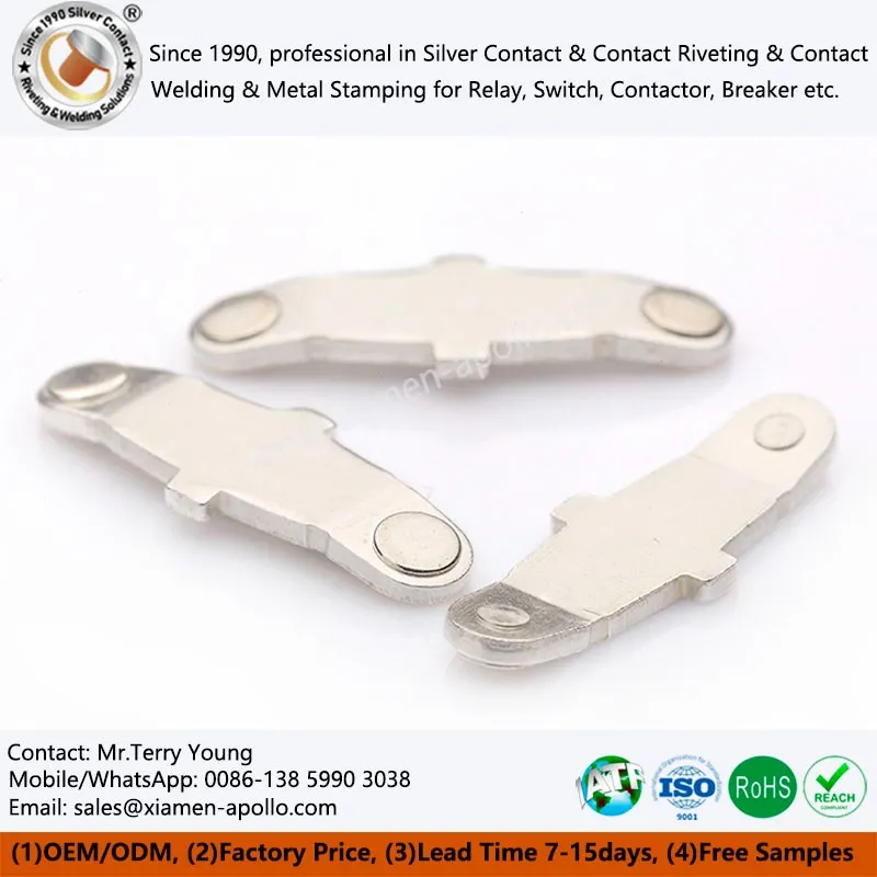 Electrical Copper Stamping Contact Components Electrical Copper Stamping Contact Components